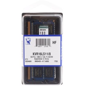 Resim Kingston 8gb D3 Nb 1600 1.35v Kvr16ls11/8wp 