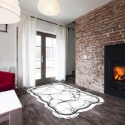 Resim DEFNE Lazer Kesim Kaymaz Taban Dijital Baskı Halı ST600195SY Alanur Home