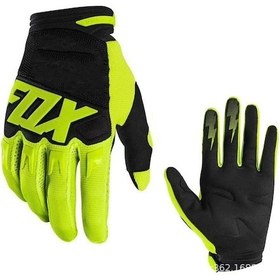 Resim Fox Eldivenler Arazi Motosiklet Sürüş Eldivenleri Açık Hava Sporları Yavaşlama Bisiklet Eldivenleri Floresan Yeşil 