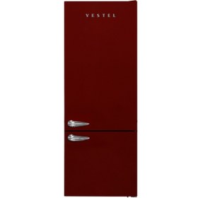 Resim VESTEL Retro Nfk52001 Bordo No-frost Buzdolabı 