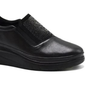 Resim Bags Shoes Venüs 24322147K Deri Anatomik Dolgu Taban Taşlı Comfort Ayakkabı 