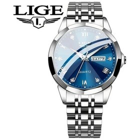 Resim Fochsia Lıge Kadınlar İçin Şık Kuvars Saat - Mavi Roma Rakamlı Çelik Kordon Günlük Ve Resmi Kullanım Diğer 