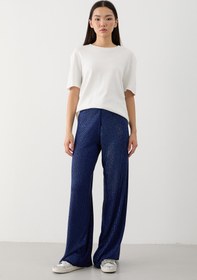 Resim Taşlı Pantolon Lacivert - STANDART(36-42) 