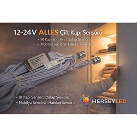 Resim 12-24v Çift Kapı Sensörü Ir Kapı Sensörü Dolap Sensörü Mobilya Sensörü Hareket Sensörü Diğer 