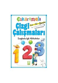 Resim Ema Kitap Çıkartmalı Çizgi Çalışmaları Sayılar 
