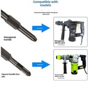 Resim Fortunelane Dikey Saplı Elektrikli Çekiç - 50mm İnce Ufuk Oklu Tel Çıkartma Aracı 