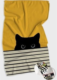 Resim Sarı Kedili Fırın Mutfak Havlusu 30X50Cm 