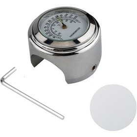 Resim Ximistore9 Su Spor Bisiklet Ve Motosiklet İçin 22-25.4mm Su Geçirmez Termometre Saat 