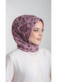 Resim Hürrem Bone Gül Kurusu Pratik Hazır Geçmeli Tesettür Eşarp Kesik Elyaf Pilise (553629990) Gülkurusu 