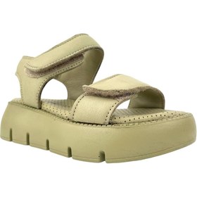 Resim Nubebe Top Level Deri Kız Çocuk Sandalet Olive 