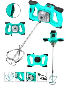 Resim Germany Steel 4200vf Bakır Sargı 6 Devir Ayarlı Elektrikli Alçı Boya Ve Harç Karıştırıcı Mikser 