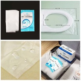 Resim Tineke 200 Adet Tek Kullanımlık Klozet Örtüsü Kapak Poşeti 