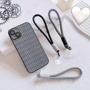Resim 1 adet Renkli Şeker Renkli Bilek Telefon Askısı - Şık Çoklu El Taşıma Zinciri, Kalp Süsleri ile, Telefonlar, Su Şişeleri ve Aksesuarlar için Çok Yönlü Bohem Tasarımı 