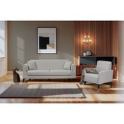 Resim Vivense Marsel Koltuk Takımı, Yataklı Sandıklı, Taş Rengi 