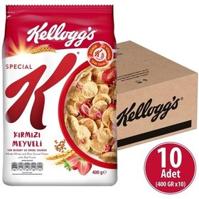 Resim Kellogg's Special K Kırmızı Meyveli Kahvaltılık Tam Buğday Ve Pirinç Gevreği 10 x 400 G 