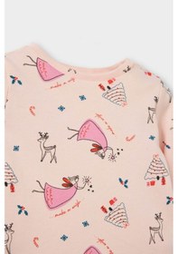 Resim Defacto Kız Bebek Pijama Takımı Yılbaşı Temalı Uzun Kollu Üst Uzun Alt F0642a525aupn127 Pembe-pn127 