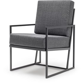 Resim Gaga Mobilya Ev Ofis Büro Bahçe Teras Kanepe Koltuk Berjer (ANTRASİT) 