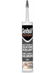 Resim 2 Adet Selsil Silikon Şeffaf 280 Gr + Silikon Tabancası - Selsil 