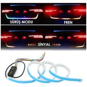 Resim Bagaj Altı Kayan Led Kayar Led 120Cm Çok Fonksiyonlu Bagaj Ledi 