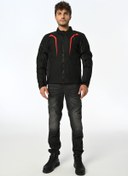 Resim LS2 Sepang Black Gray Red Motorcu Montu 