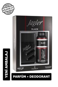 Resim Jagler Black Erkek Parfüm Seti ( 90 ml Edt Parfüm + 150 ml Deodorant ) 