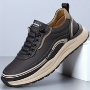 Resim Erkek Moda Oxfords Gündelik İş Ayakkabıları, Tek Renk, Bağımsız Kapatma, Alçak Üst Tasarım, PU Üst, PU İç, Kauçuk Taban, Kumaş İç Astar, Yuvarlak Uç, Gündelik Giyim İçin 
