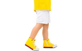 Resim Kiko Kids Tinna Bağcıklı Erkek Çocuk Boğazlı Keten Spor Ayakkabı Sarı 