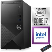 Resim Dell Vostro 3910 mt Intel Core I7 12700 16GB 512GB SSD Windows 11 Home Intel® UHD Graphics 770 Masaüstü Bilgisayar N3910EMEAH07 + Zetta USB Bellek 