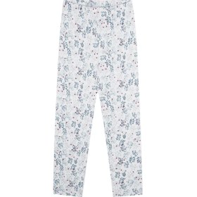 Resim Antebies Organik Beyaz Uzun Kollu Kız Çocuk Pijama Takımı 