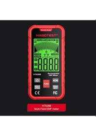 Resim Challenger 3 Eksenli Emf Metre Ht628b Elektromanyetik Radyasyon Dedektörü Sıcaklık Nem Ölçer Usb Şarjlı 