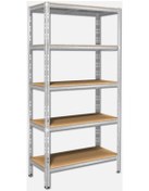 Resim Bidesenal Raf Metal Raf Sistemi Yük Rafı 5 Raflı 875 Kg Taşıma Kapasiteli Depo Rafı Rs02 