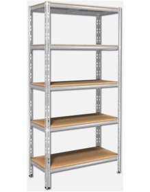 Resim Bidesenal Raf Metal Raf Sistemi Yük Rafı 5 Raflı 875 Kg Taşıma Kapasiteli Depo Rafı Rs02 