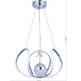 Resim Trendylight Dalga LED Tek Toplu Krom 