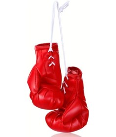Resim Sunshine022 Kırmızı Mini Boks Eldiveni Ayna Aksesuarı Oto Dekorasyon Hediyelik Anahtarlık 