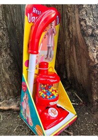 Resim Oyuncak Dyson Dikey Süpürge Kırmızı 