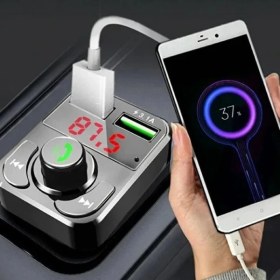 Resim Ttt Qc 3.1A USB &amp; Pd /tf Fm Transmitter 