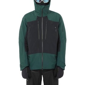Resim Salomon Scrambler GORE-TEX Erkek Yeşil Kayak Ceketi 