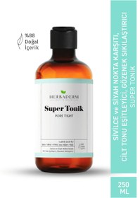 Resim Herbaderm pore tight sivilce, siyah nokta karşıtı super tonik laktik asit %7 250ml 