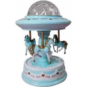 Resim Nostaljik Projeksiyon Işıklı Mavi Atlı Karınca (521792765) 