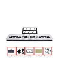 Resim Jwin JDP-2088 Tuş Hassasiyetli 88 Tuşlu Piyano Beyaz 