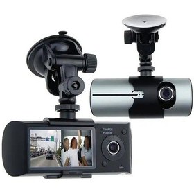 Resim R300 Gps Destekli Çift Kameralı Araç İçi Dashcam Dvr Kamera Seti 