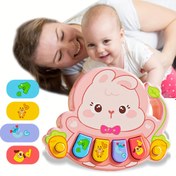 Resim Bebek Müzik Piyano, Tavşan Parmak Piyano, Duyusal Müzik Oyuncakları, Erken Gelişim Öğrenme Eğitici Aletler, Müzik Aydınlatma Oyuncakları, Piyano Klavye Oyuncakları, Bebek Parmaklarının Esnekliğini Geliştirmek İçin 