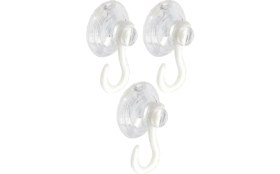 Resim Misda Store Vantuz Öpücük 3 cm 3 Adet Kancalı Cam Vantuzu Cam Askısı Pvc Vantuz Mutfak Banyo Pencere ve Kapı Camı Vantuzu 