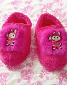 Resim leon Labubu figürlü çocuk patik ayakkabı panduf 