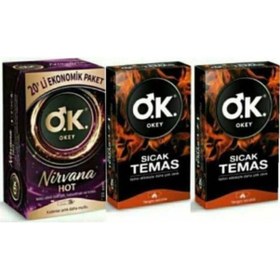 Resim Prezervatif Nirvana Hot 20'li + Sıcak Temas 20'li 