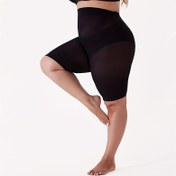 Resim 40D Anti-Sürtünme Statik Beş Çeyrek Pantolonlar Naylon Spandex Çoraplarla - Karın Kontrol & Kalça Kaldırma, İş için Esnek Rahatlık, Gece Kulübü, Dış Mekan, Giyim - Siyah, Tek Beden Artı Boya, Konforlu Pantolonlar, Gece Kulübü Kıyafeti, Bodycon Tarzı, Pürüzsüz Dokulu Kumaş, Retro Stil, Sadece Elde Yıkama, Kalça Kaldırıcı Pantolonlar, Ofis Giysisi 