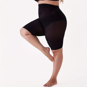 Resim 40D Anti-Sürtünme Statik Beş Çeyrek Pantolonlar Naylon Spandex Çoraplarla - Karın Kontrol & Kalça Kaldırma, İş için Esnek Rahatlık, Gece Kulübü, Dış Mekan, Giyim - Siyah, Tek Beden Artı Boya, Konforlu Pantolonlar, Gece Kulübü Kıyafeti, Bodycon Tarzı, Pürüzsüz Dokulu Kumaş, Retro Stil, Sadece Elde Yıkama, Kalça Kaldırıcı Pantolonlar, Ofis Giysisi 