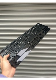 Resim Vipplaka Mercedes Uyumlu Ortası Mat Plakalık 