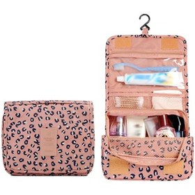 Resim Wezone Erkek Seyahat Çantası Su Geçirmez Folding Organizer Çeşitli Cep Kapasiteli, Asılabilir Leopar Desenli Makyaj & Temizlik Malzemeleri Depolama Çantası 