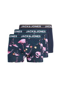 Resim Jack & Jones Erkek 3'lü Boxer 12295173-nb Lacivert 